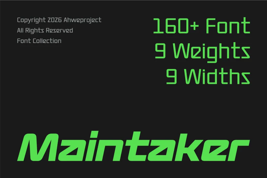 Maintaker Demo Font Family