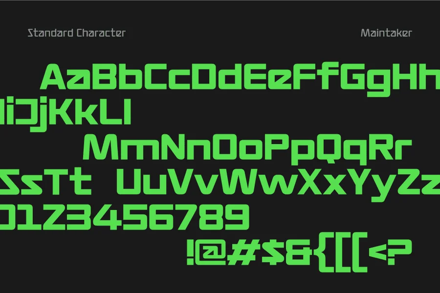 Maintaker Demo Font Family preview 3
