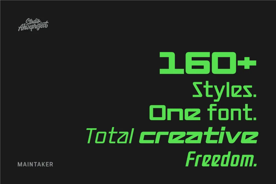 Maintaker Demo Font Family preview 4