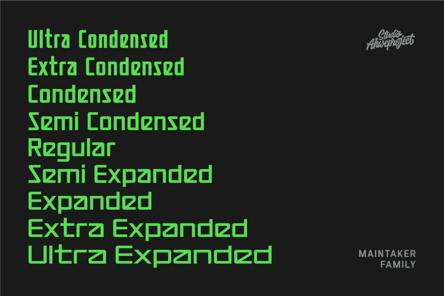 Maintaker Demo Font Family preview 5