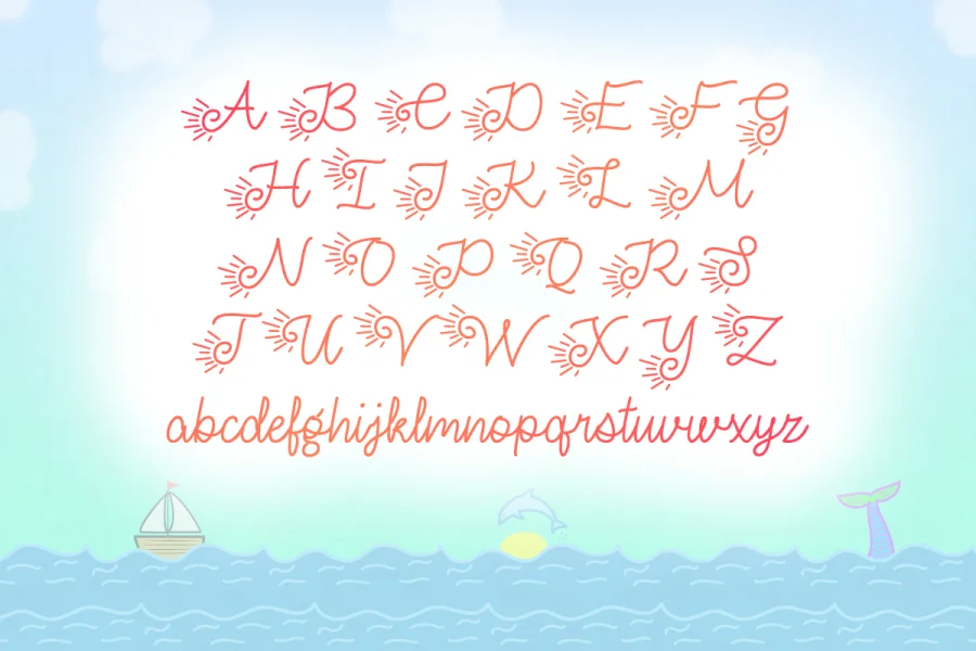Make Summer Fun Font preview 7