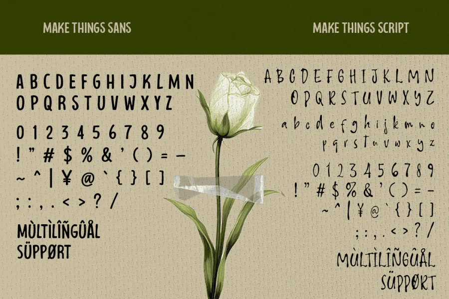 Make Things Font Family preview 5