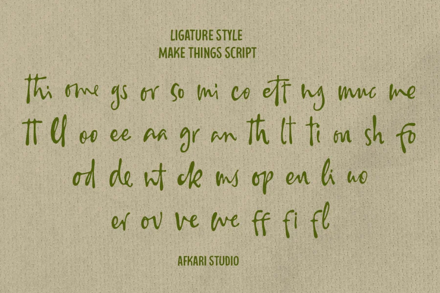 Make Things Font Family preview 6