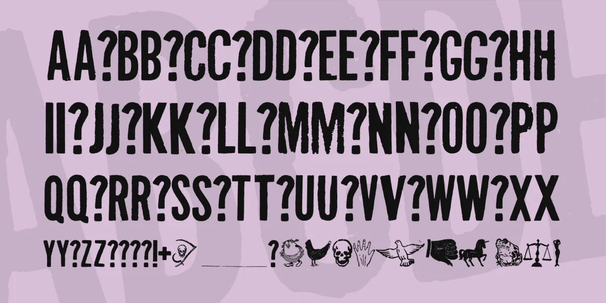 Mal de Ojo1 Font preview 6