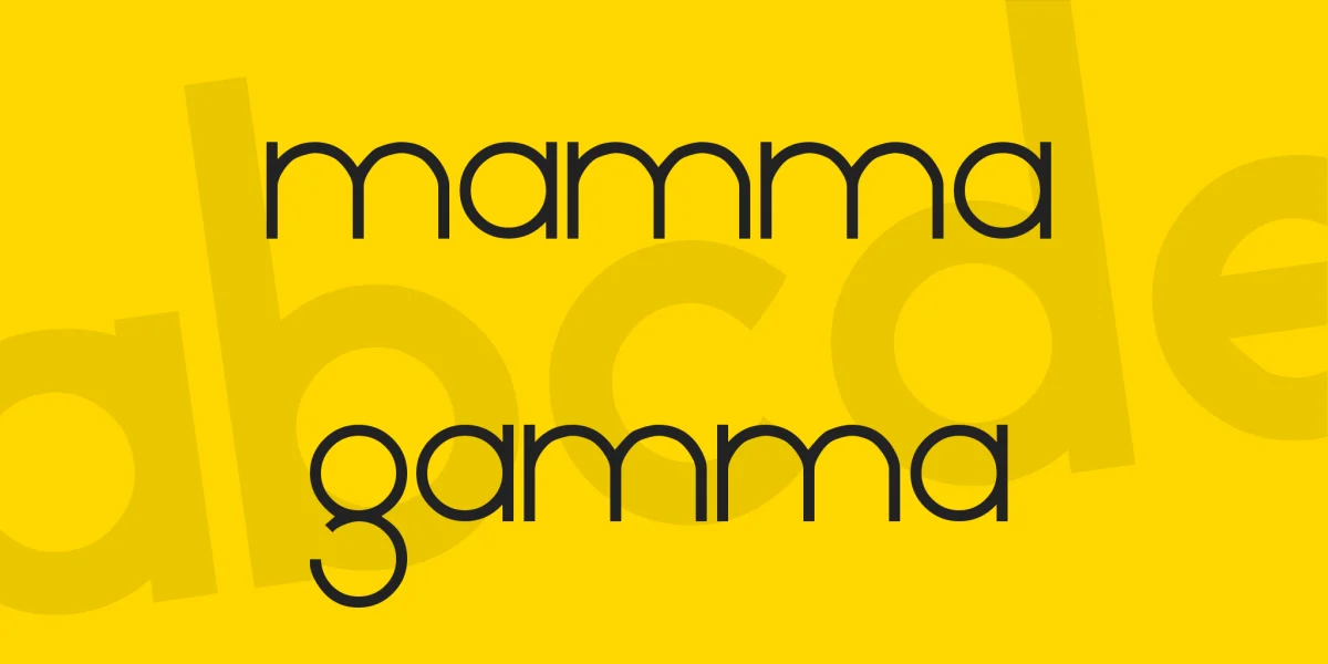 Mamma Gamma Font
