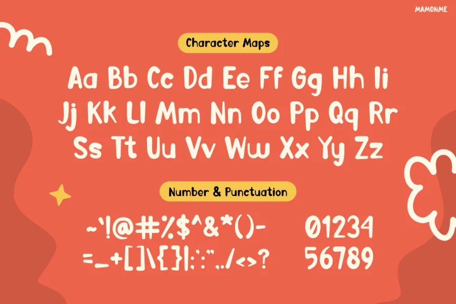 Mamonme Font preview 2