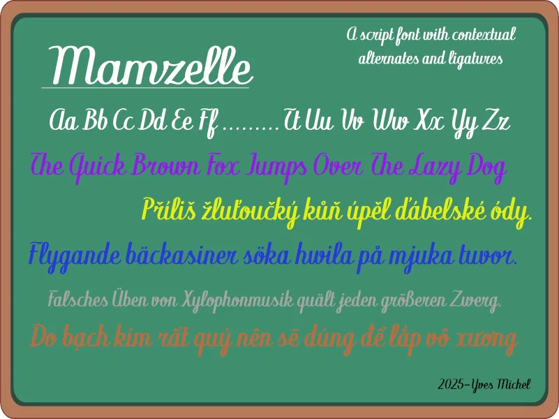 Mamzelle Font Family preview 2