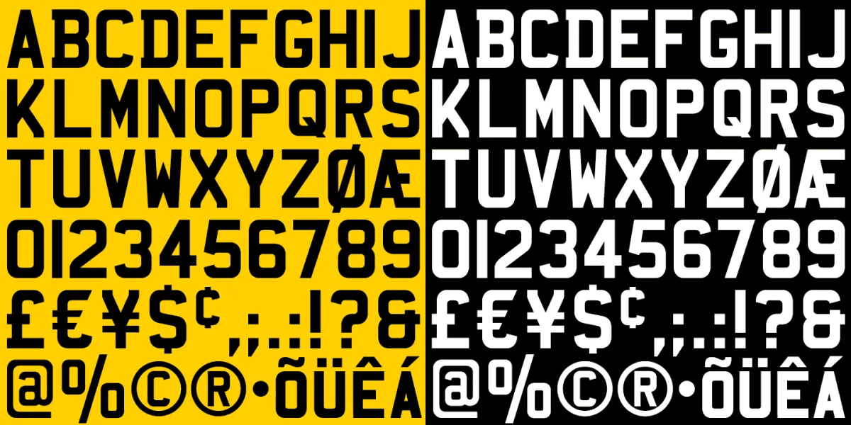 Mandatory Font preview 3