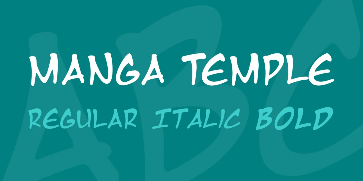 Manga Temple Font Family