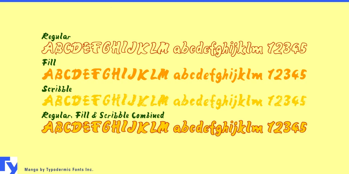 Mango Font Family preview 4
