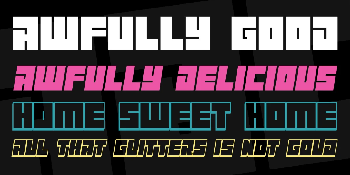 Maniac Font Family preview 6