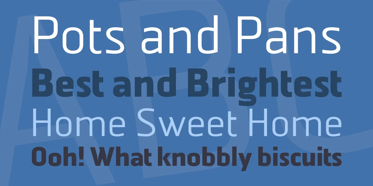 Manila Sans Font Family preview 2