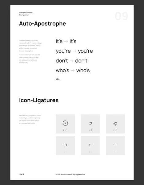 Manrope Font Family preview 11