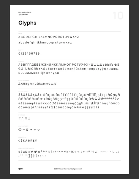 Manrope Font Family preview 12