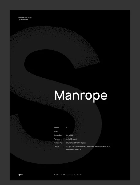 Manrope Font Family preview 2