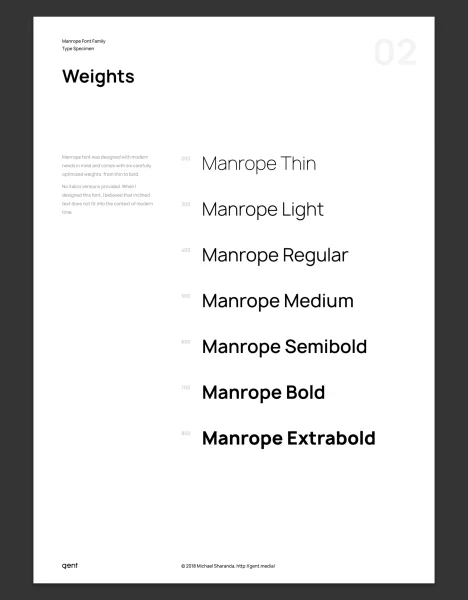 Manrope Font Family preview 4