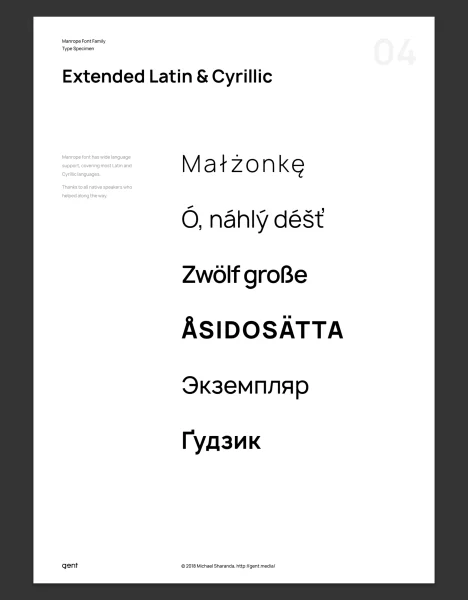 Manrope Font Family preview 6