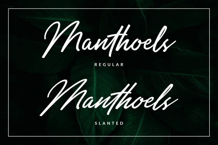Manthoels Font preview 11