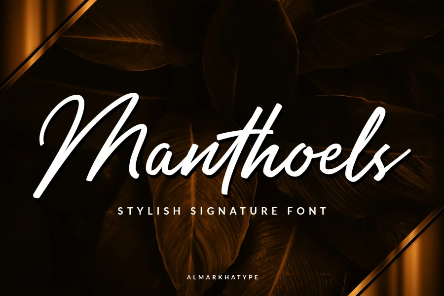 Manthoels Font preview 12