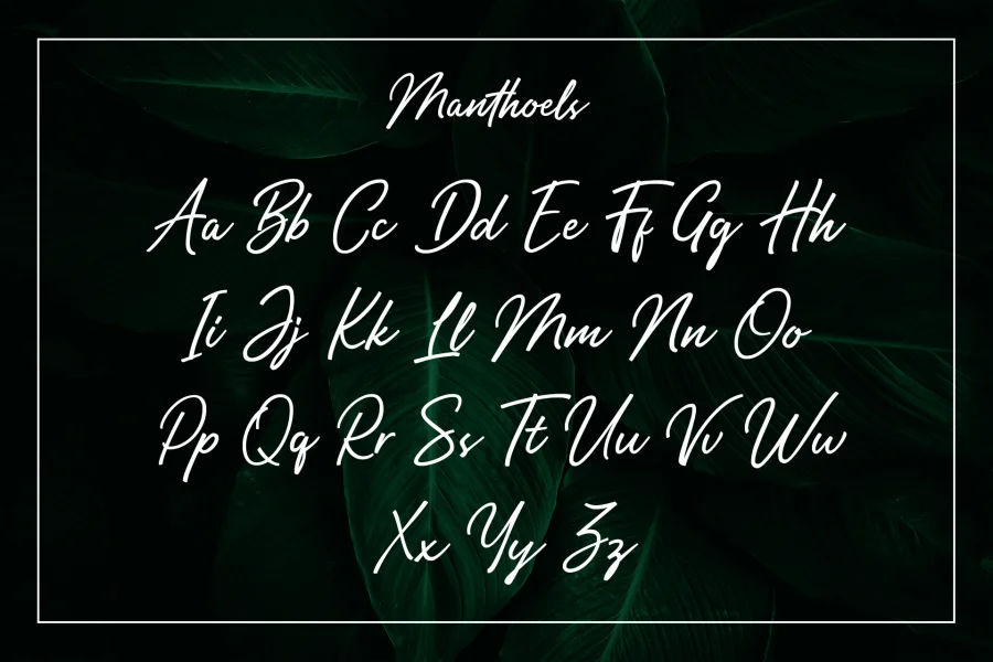 Manthoels Font preview 9