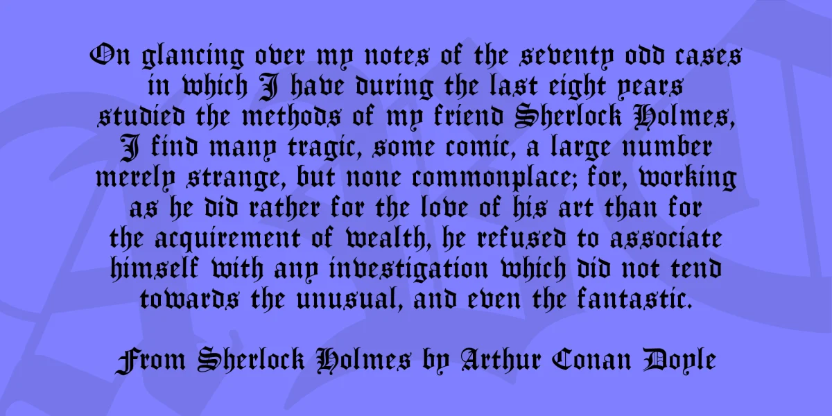 Manuskript Gothisch Font preview 3