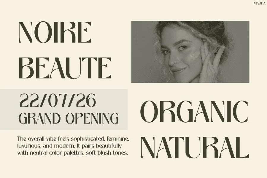 Maora Font preview 8
