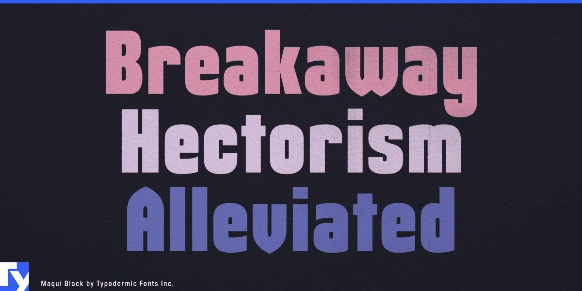 Maqui Font Family preview 4