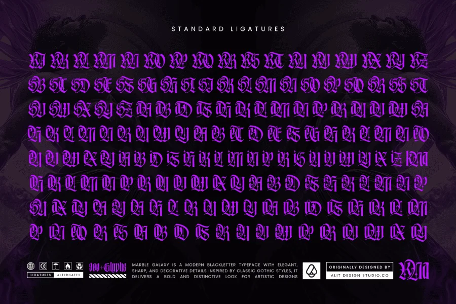 Marble Galaxy Font preview 4