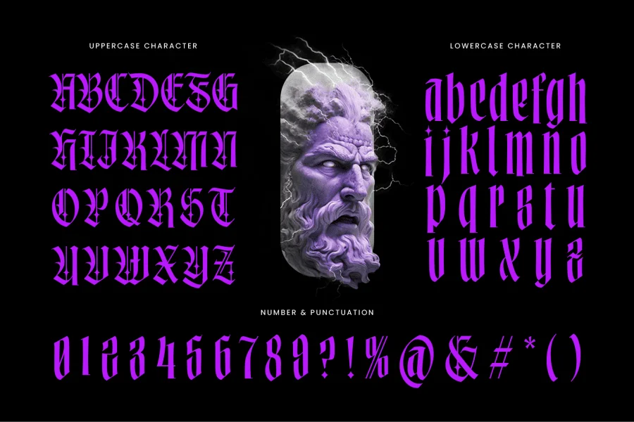 Marble Galaxy Font preview 6