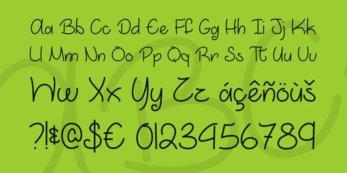 March into Spring Font preview 2