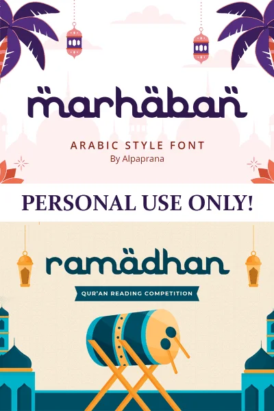 Marhaban Font preview 3