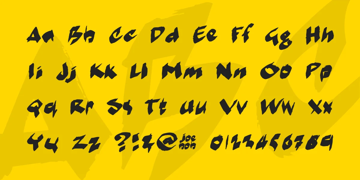 markerMoe II Font preview 4