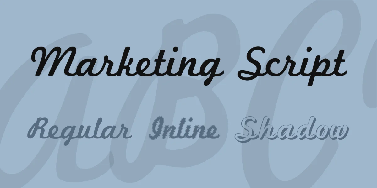 Marketing Script Font Family
