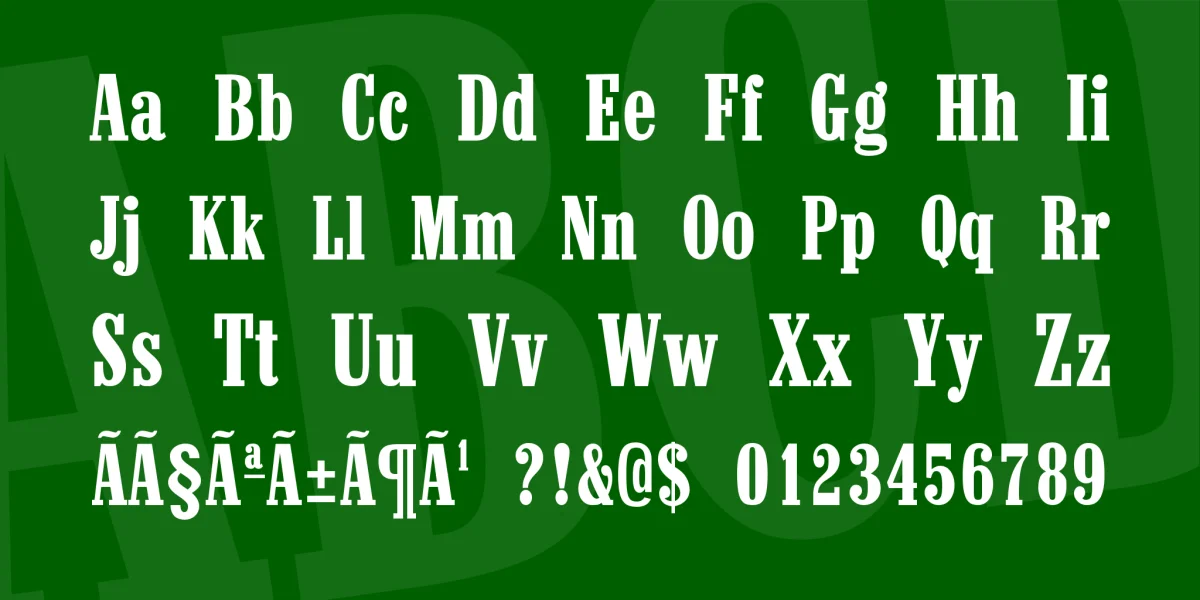 Marlboro Font preview 3