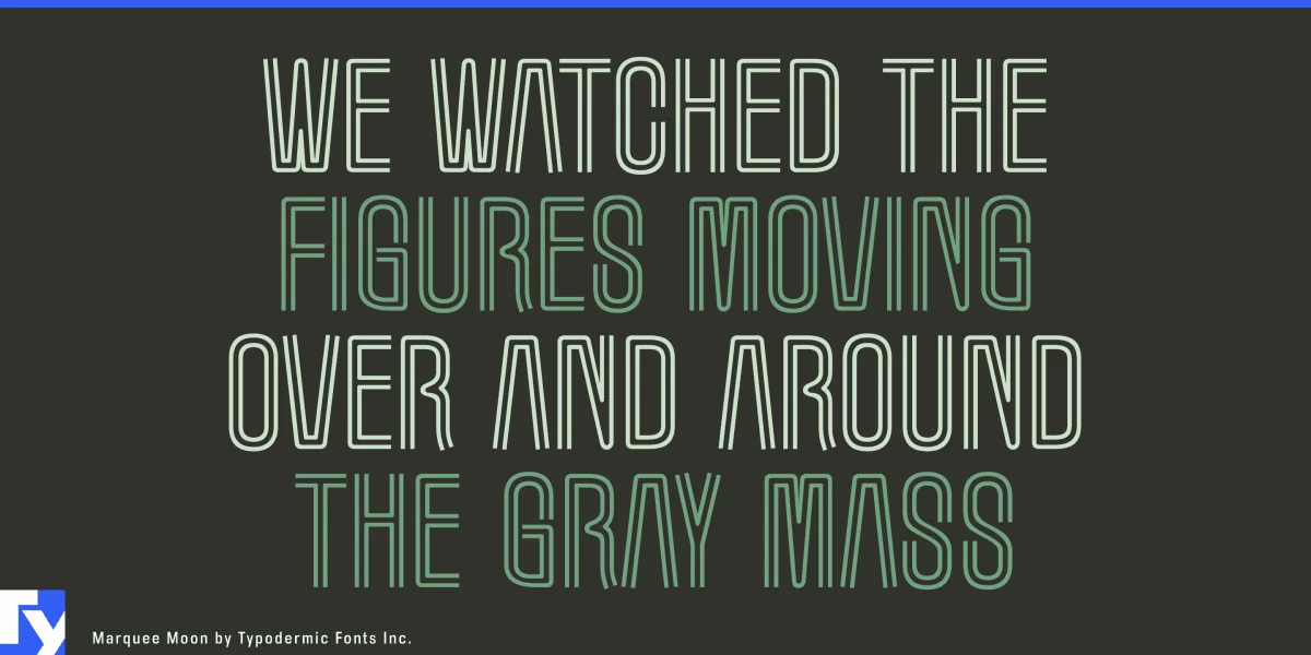 Marquee Moon Font preview 2