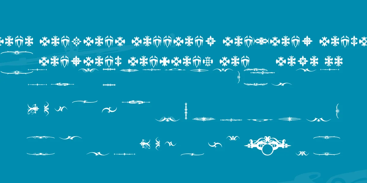 Marquis De Sade Ornaments Font