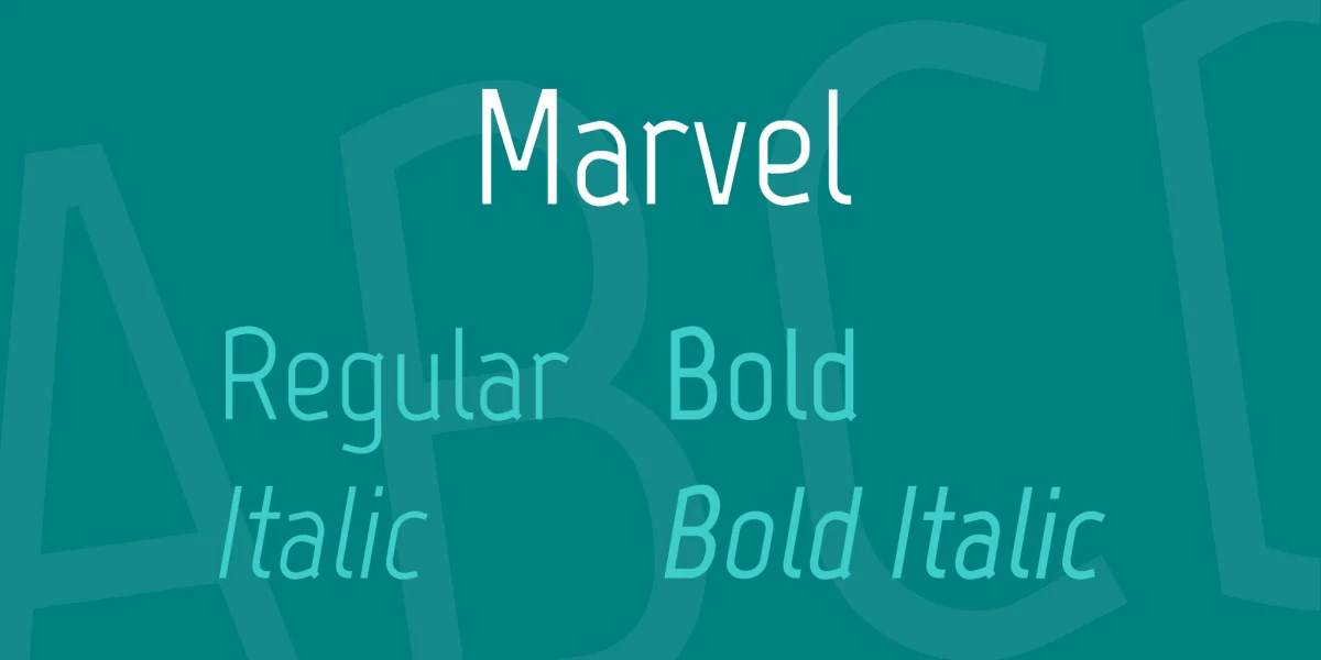 Marvel Font Family