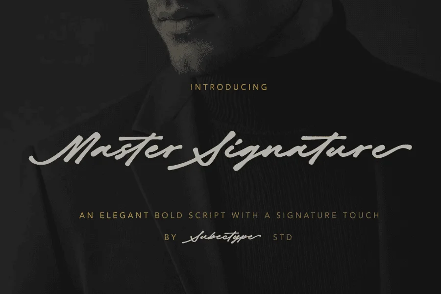 Master Signature Font