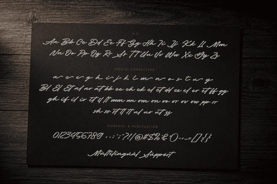 Master Signature Font preview 9