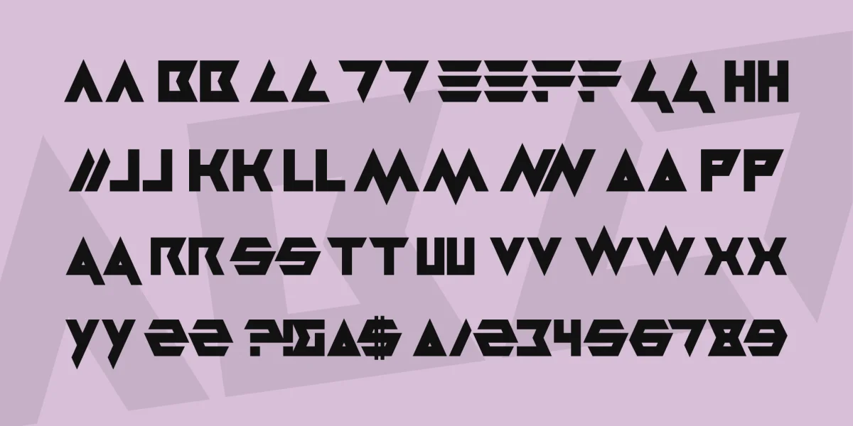 Masterblast Font preview 3
