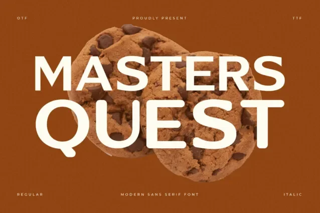 Masters Quest Font preview 2