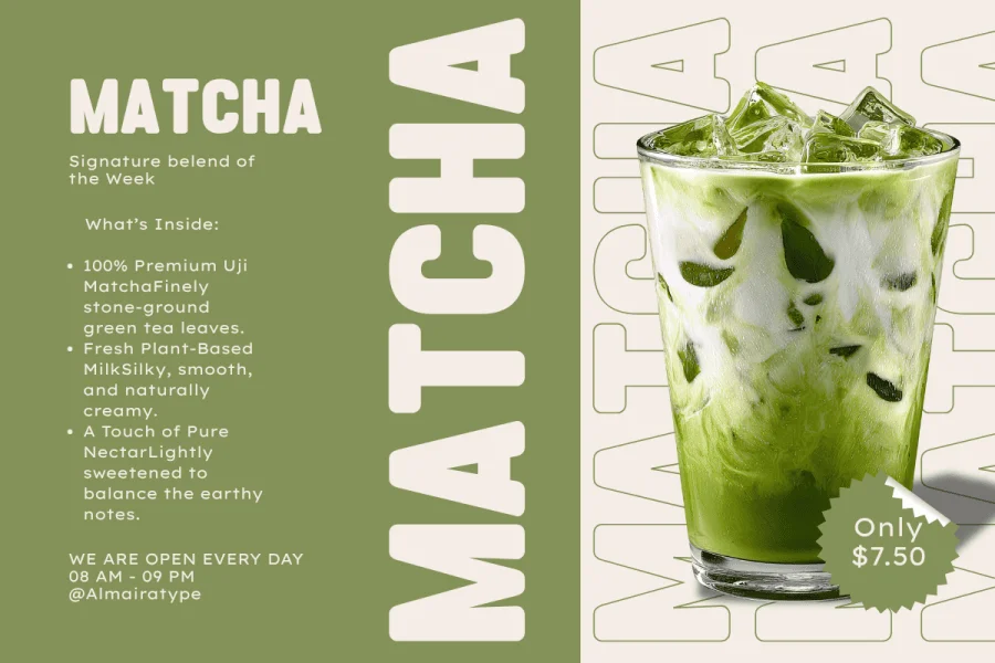 Matcha Cream Font preview 6