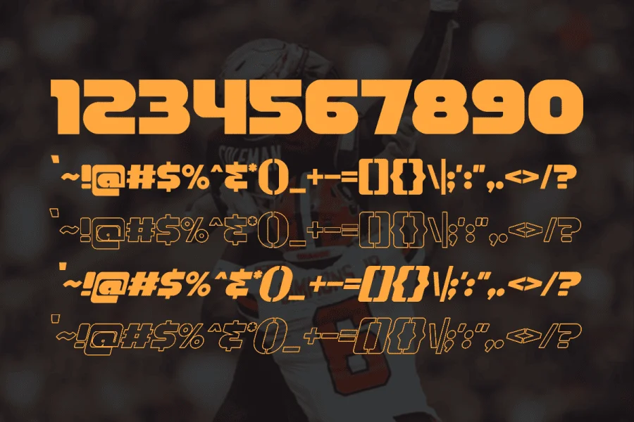 Matchday DEMO Font preview 10