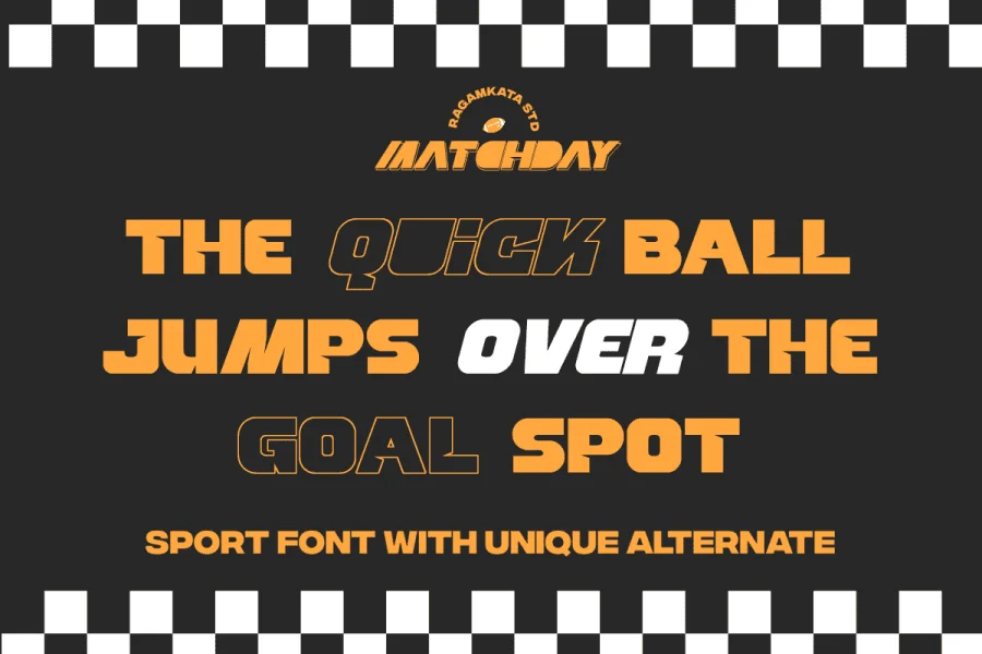 Matchday DEMO Font preview 11