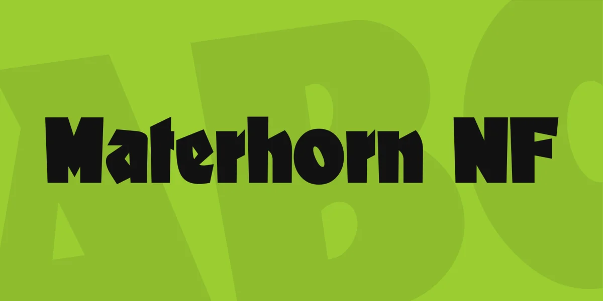Materhorn NF Font