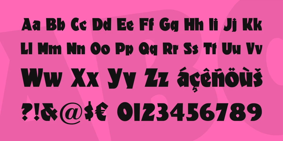 Materhorn NF Font preview 2