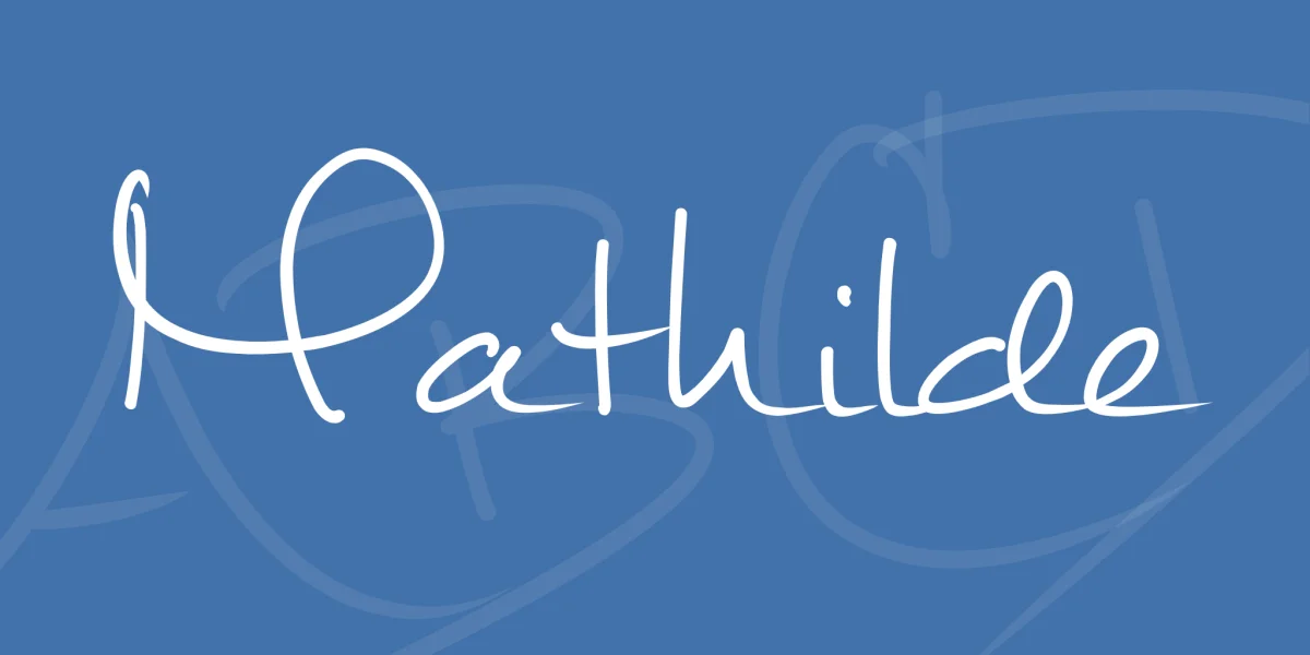 Mathilde Font preview 3