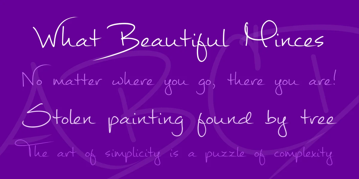 Mathilde Font preview 4