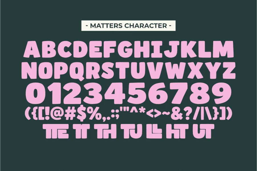 Matters Font preview 2
