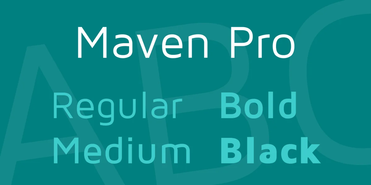 Maven Pro Font Family